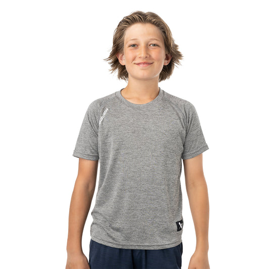 BAUER Team Tech Tee - grau - Yth.