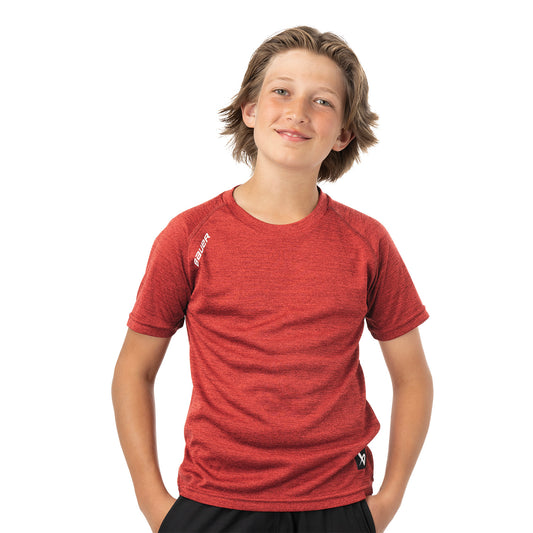 BAUER Team Tech Tee - rot - Yth.