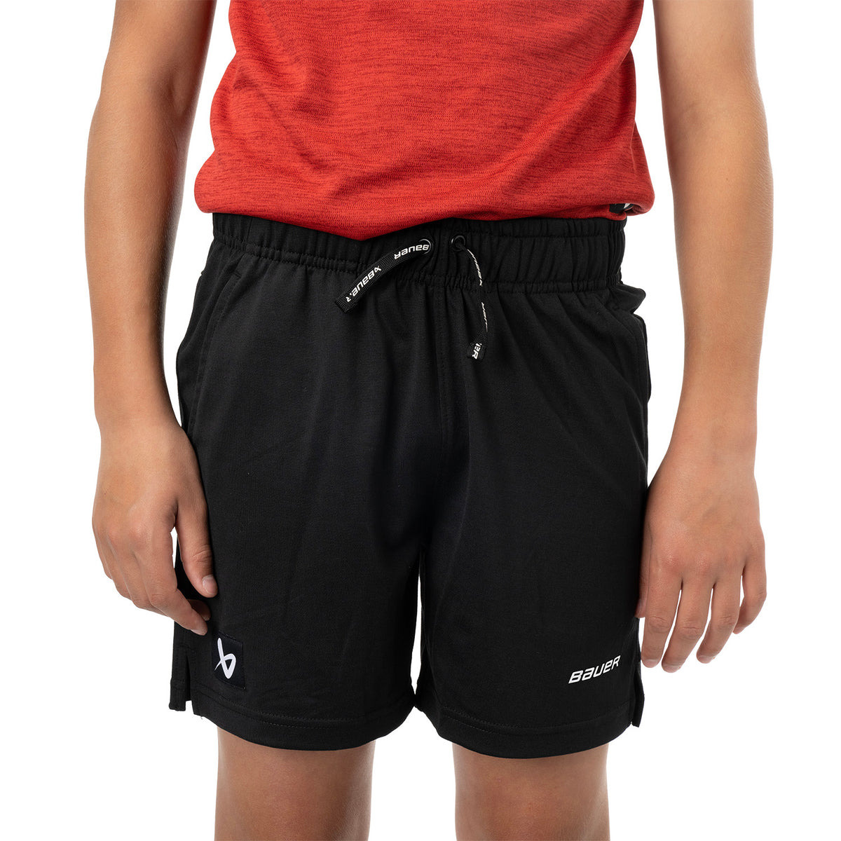 BAUER Team Knit Short - schwarz - Yth.