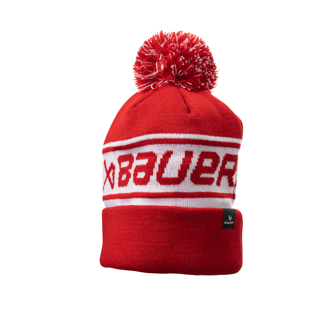 BAUER Team Ripped Pom Knit - rot