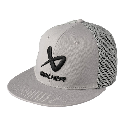 BAUER Core Flatbrim Cap - grau - Sr.