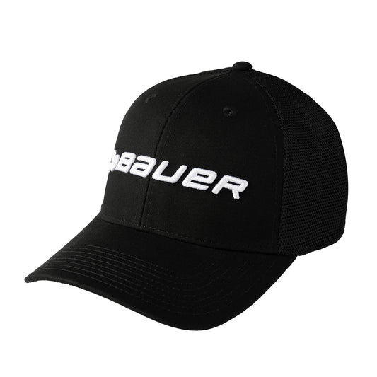 BAUER Core Adj. Cap - schwarz - Yth.