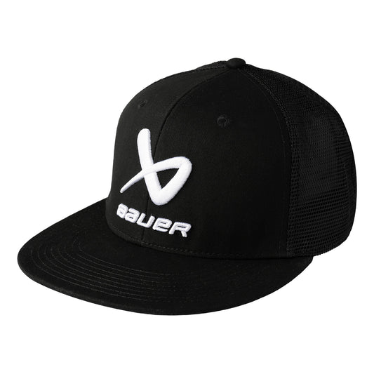 BAUER Core Flatbrim Cap - schwarz - Yth.