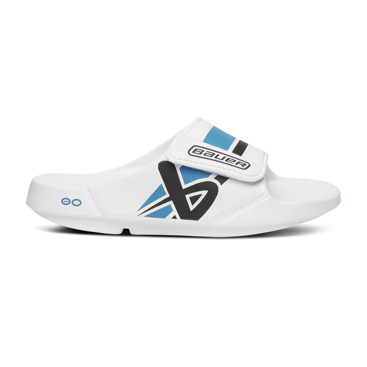 BAUER OOFOS&reg; Sport Flex Slide - weiß/blau - Sr.