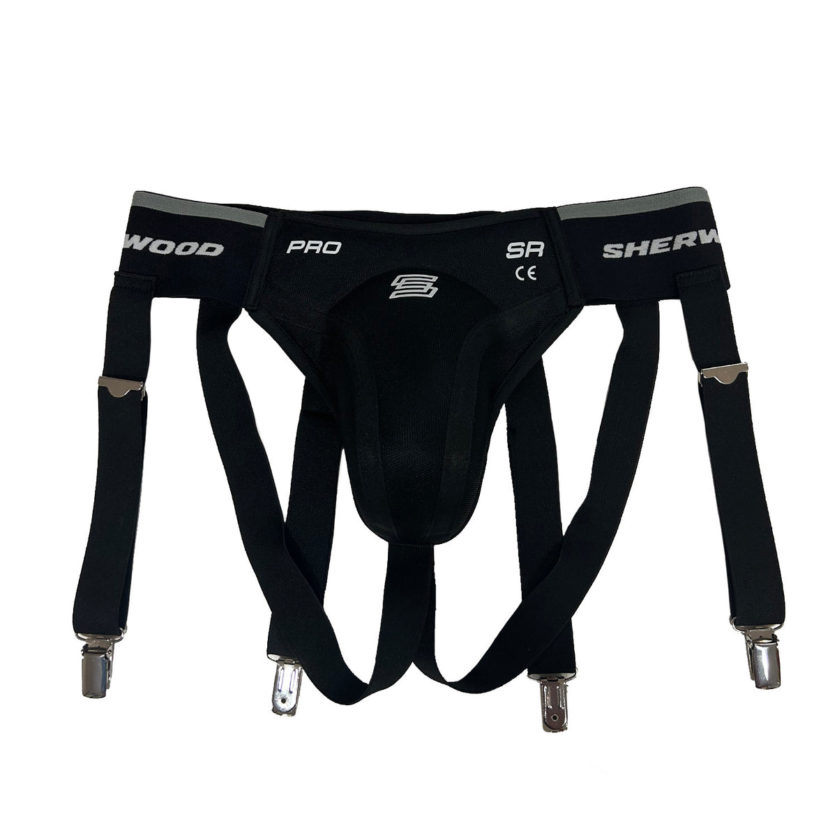 SHERWOOD Pro Jock Tiefschutz mit Strumpfhalter